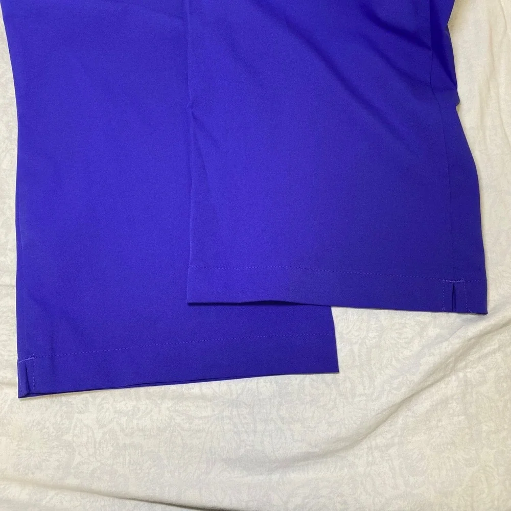 Adidas Golf Pants Men's 38x34 Purple Flat Front Performance Stretch Trousers
